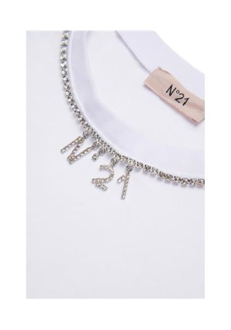 Canotta con logo strass N°21 KIDS | N210A5 N04790N100